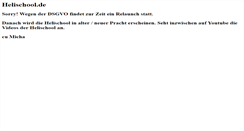 Desktop Screenshot of helischool.de